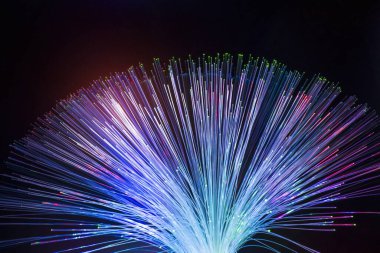 Fiber optik ışıklar soyut arkaplan