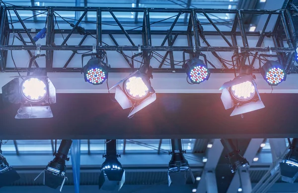 Lumière Led Sur Toit Centre Commercial — Photo