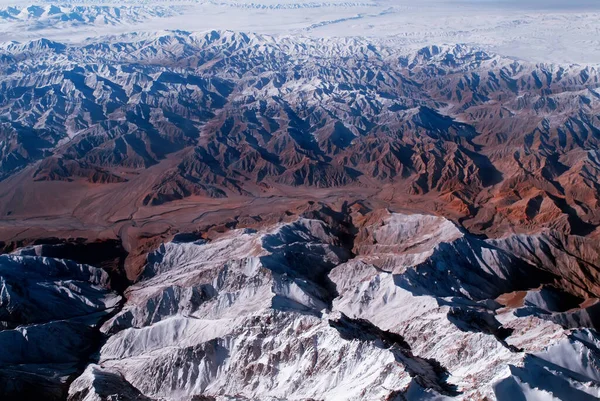 Aerial Shot West China Qinghai Geology Park — Stock Photo, Image