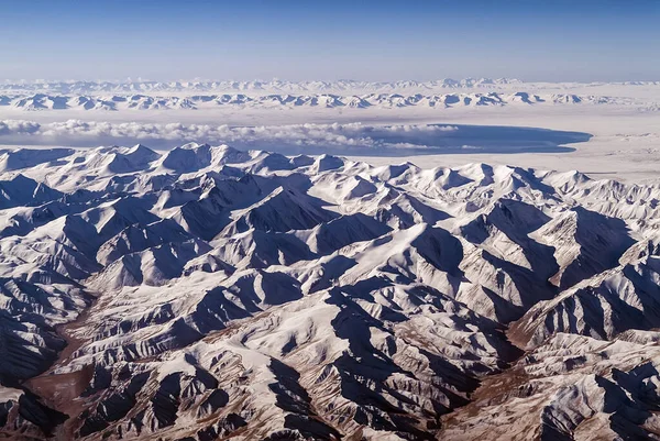 Plano Aéreo China Occidental Del Parque Geológico Qinghai — Foto de Stock