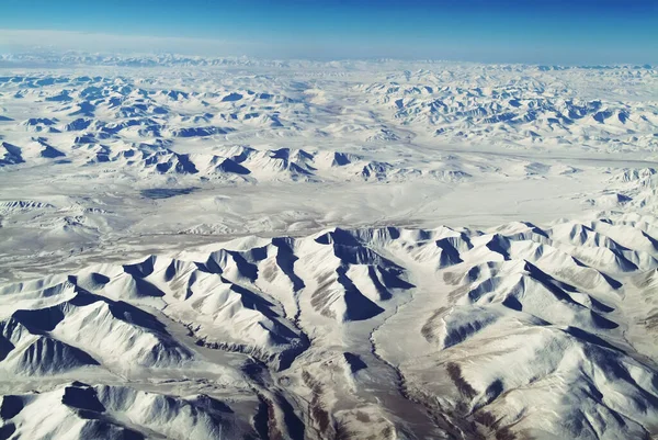 Tiro Aéreo China Ocidental Parque Geologia Qinghai — Fotografia de Stock