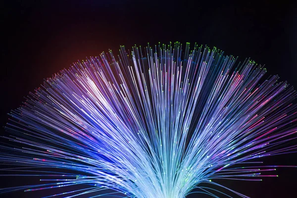 Fiber Optik Işıklar Soyut Arkaplan — Stok fotoğraf