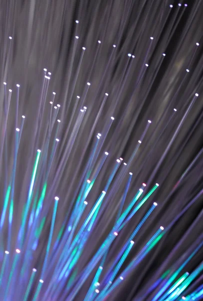 Teknoloji Arka Planında Fiber Optik Kablosu — Stok fotoğraf