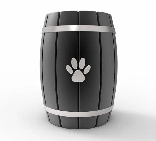 Cremation urn for pets, 3d rendering — Stock Photo, Image