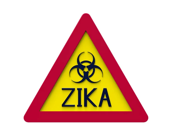 Zika biohazard sign, 3d rendering — Stock Photo, Image