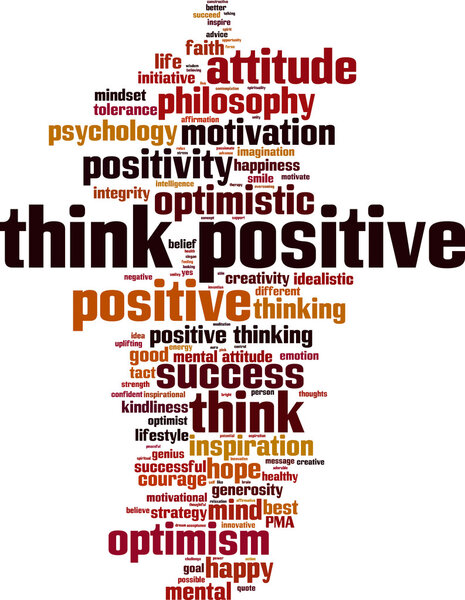 Think positive word cloud