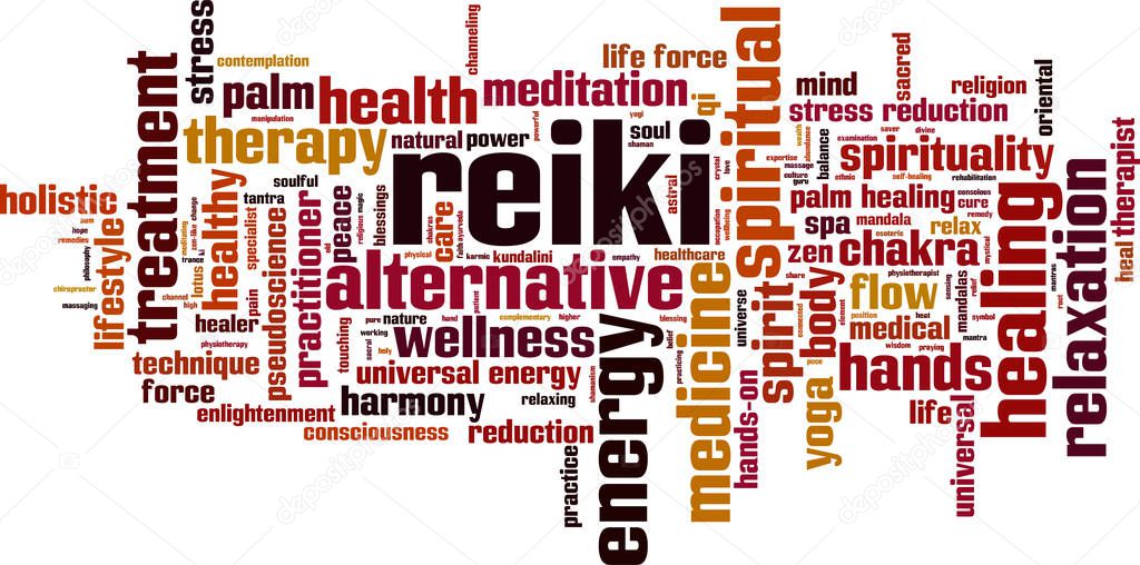 Reiki word cloud