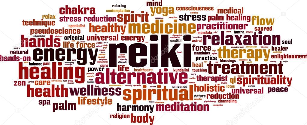 Reiki word cloud