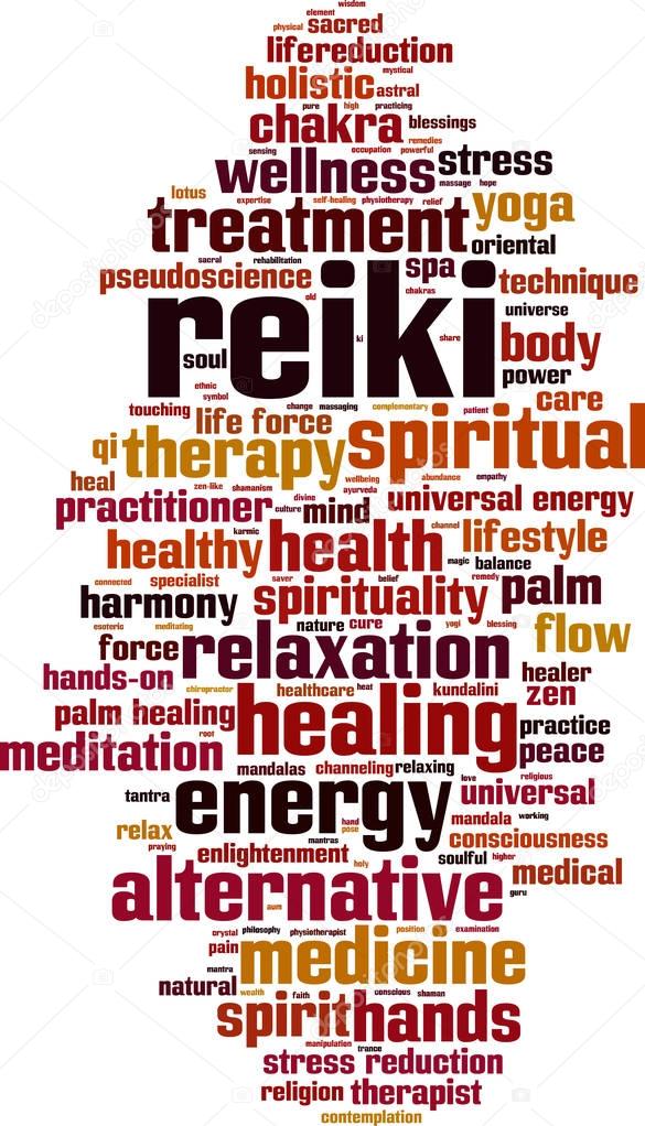 Reiki word cloud