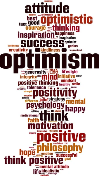 Облако слов оптимизма — стоковый вектор