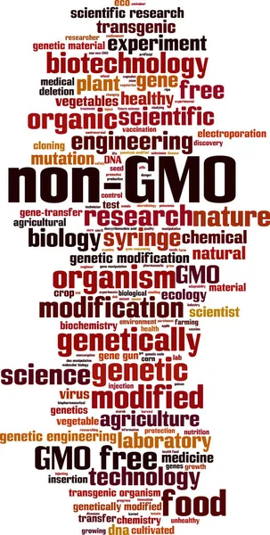 Nube di parole non OGM — Vettoriale Stock