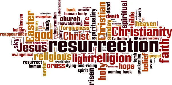 Resurrection word cloud — Stock Vector