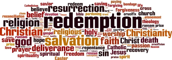 Redemption word cloud — Stock Vector