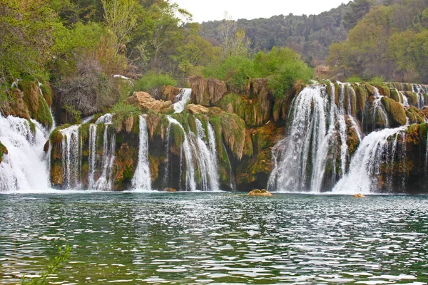 Waterfall on Krka river — Stock Photo, Image