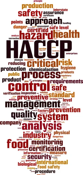 HACCP slovo mrak — Stockový vektor