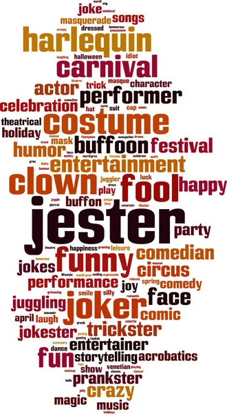 Jester word cloud — Stockvector