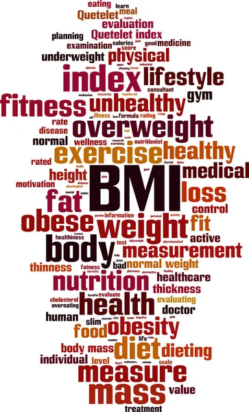 BMI word cloud — Stockvector