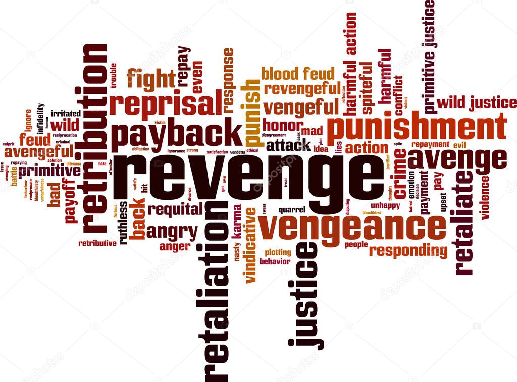 Revenge word cloud