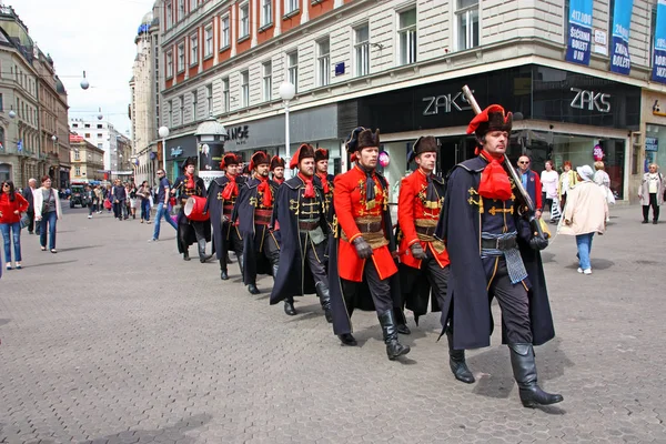 Miembros del Regimiento Cravat — Foto de Stock