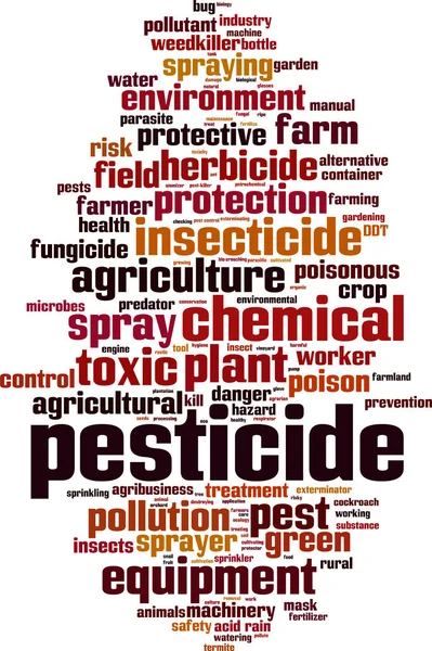 Nube di parole di pesticidi — Vettoriale Stock