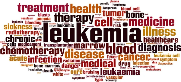 Leucemia parola nube — Vettoriale Stock