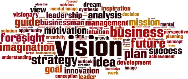 Vision word cloud — Stock vektor