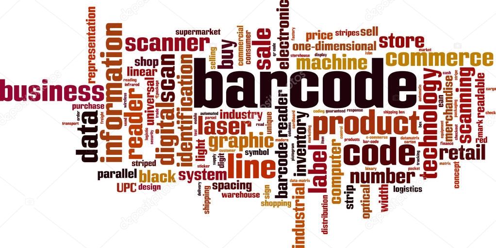 Barcode word cloud