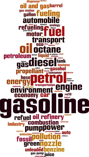 Benzine word cloud — Stockvector