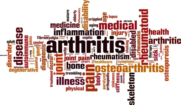 Arthritis szó felhő — Stock Vector