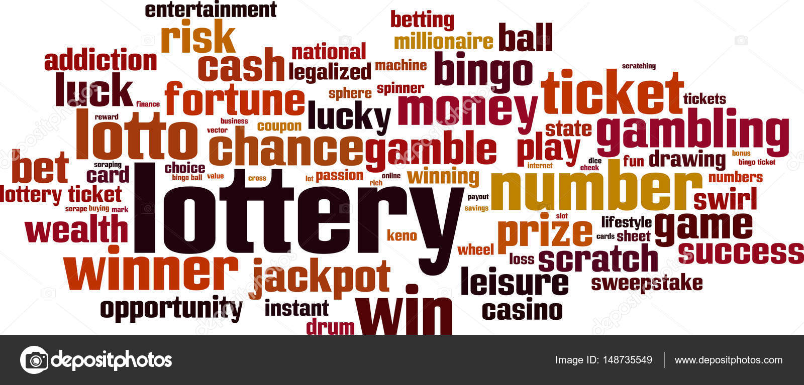 Lottery word cloud — Stock Vector © Boris15 148735549