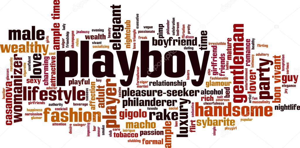 Playboy word cloud