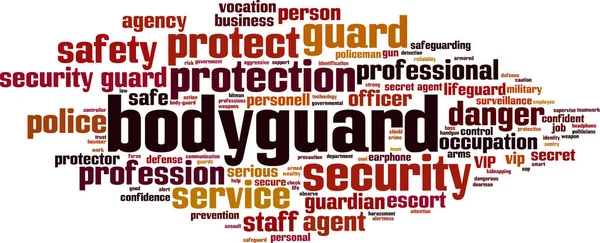 Bodyguard word cloud — Stockvector