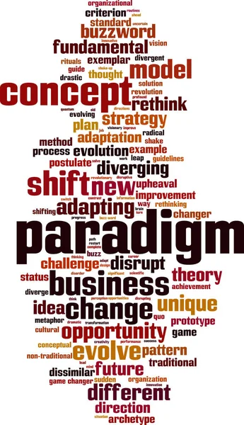 Paradigm word cloud — Stock vektor