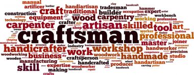 Craftsman word cloud clipart