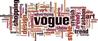 Vogue kelime bulutu