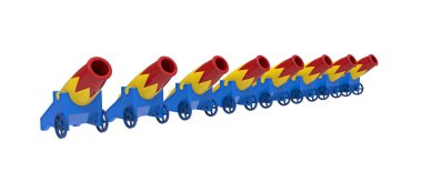 Renkli top 3d render