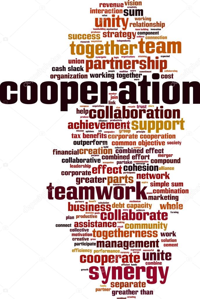 Cooperation word cloud — Stock Vector © Boris15 155622202