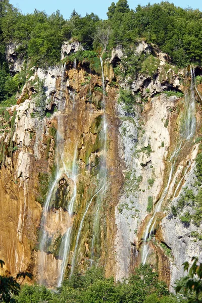 Beautiful waterfall, Plitvice — Stock Photo, Image