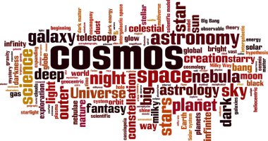 Cosmos word cloud clipart