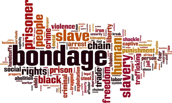 Bondage word cloud — Stockvector