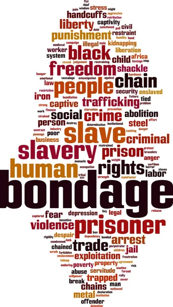 Bondage word cloud — Stock vektor