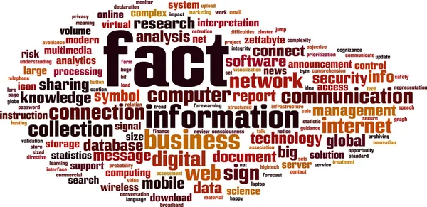 Облако фактов — стоковый вектор