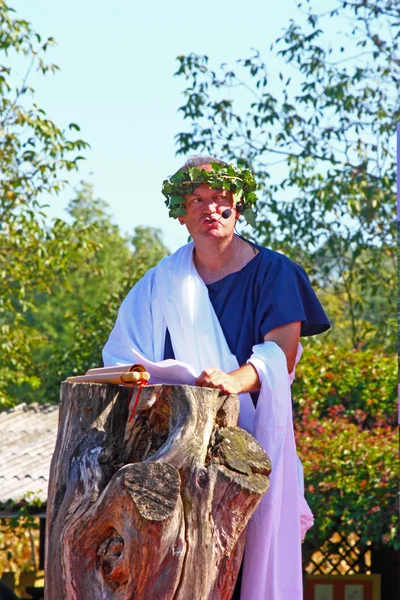 Edelman tijdens Romeinse show — Stockfoto