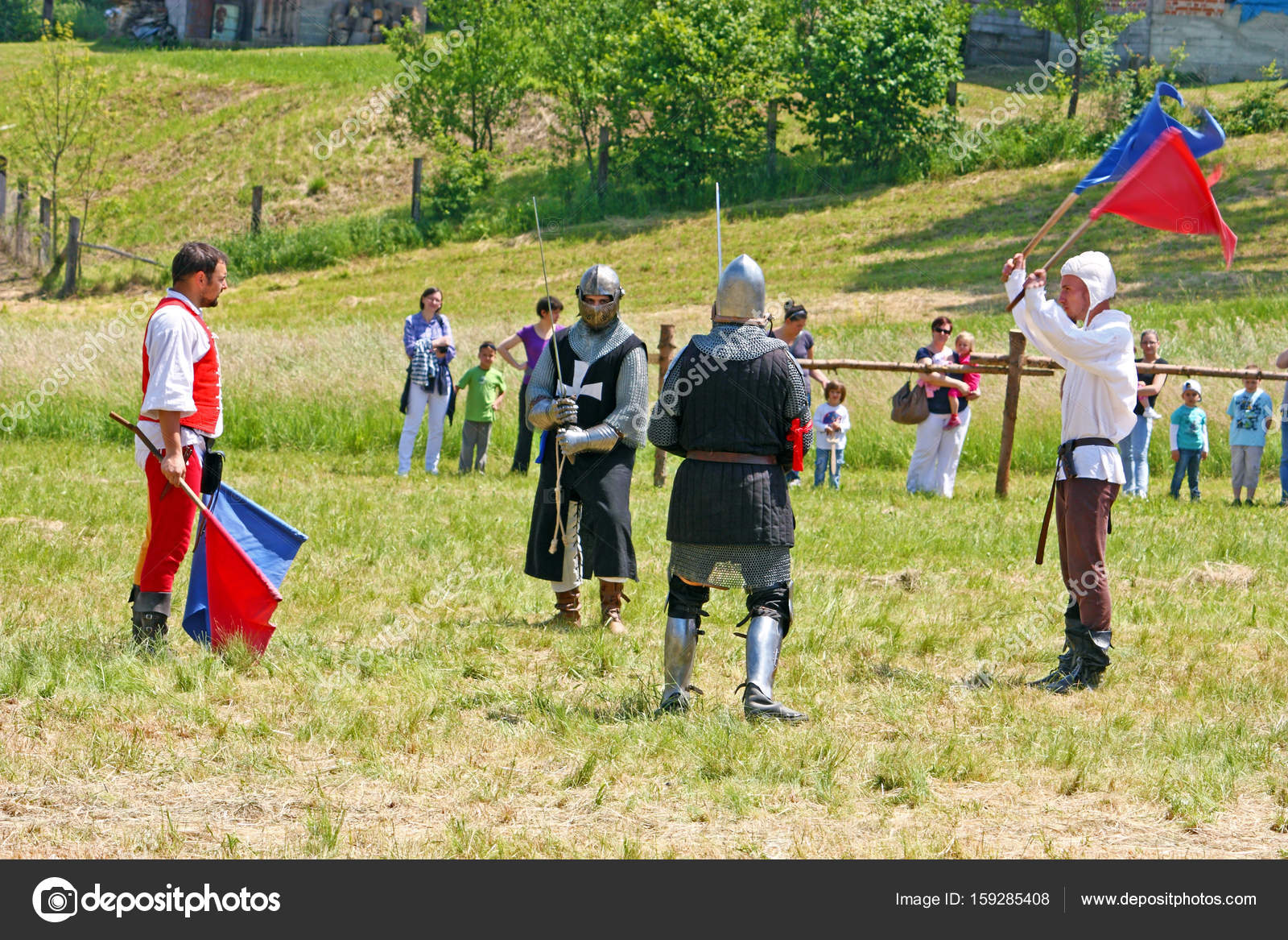 The duel of two knights Stock Editorial Photo © Boris15 159285408