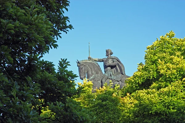 Пам'ятник короля Томіслава, Загреб — стокове фото