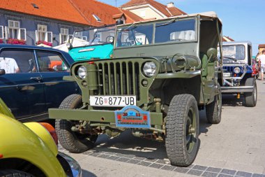 Jeep Willys Cj-2 klasik otomobil 