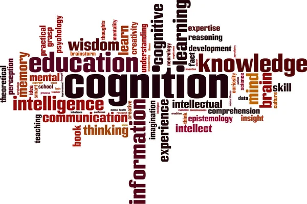 Kognition word cloud — Stock vektor