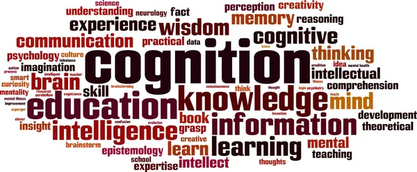 Kognition word cloud — Stock vektor