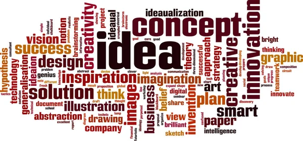 Idea word cloud — Stock Vector