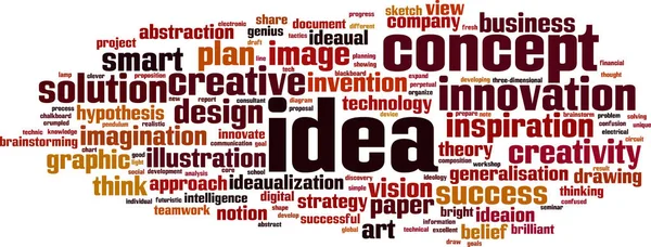 Idea word cloud — Stock Vector